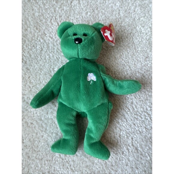 Ty Beanie Baby Erin The Bear 1997 Retired Plush Toy - Picture 1 of 7